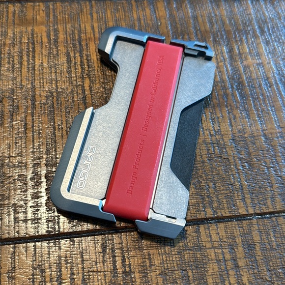 Dango Red and Tan minimalist wallet - Picture 2 of 3